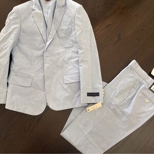 Tommy Hilfiger Boys Blue Suit size 12 New 2 piece